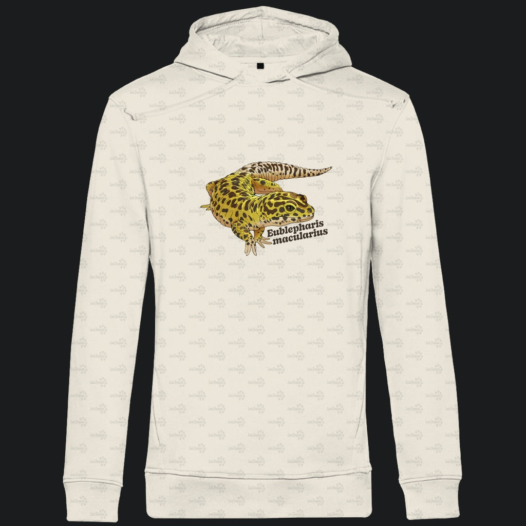 Herren  Bio Hoodie mit Seitentaschen | Leopardgecko Eublepharis macularius