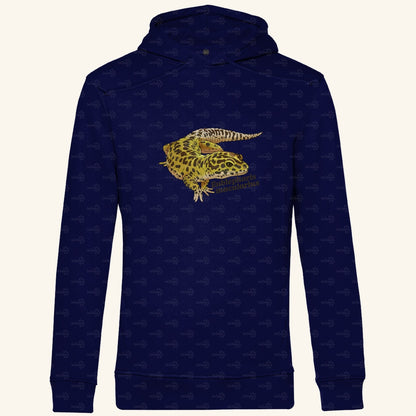 Herren  Bio Hoodie mit Seitentaschen | Leopardgecko Eublepharis macularius