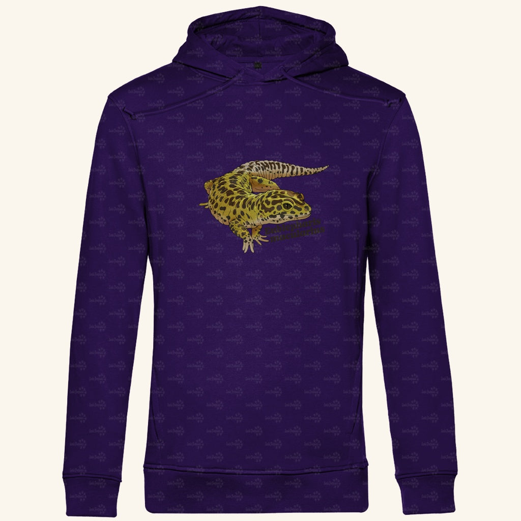 Herren  Bio Hoodie mit Seitentaschen | Leopardgecko Eublepharis macularius