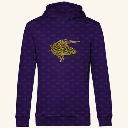 Herren  Bio Hoodie mit Seitentaschen | Leopardgecko Eublepharis macularius