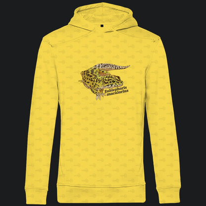 Herren  Bio Hoodie mit Seitentaschen | Leopardgecko Eublepharis macularius