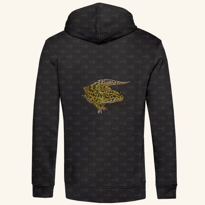 Herren  Bio Hoodie mit Seitentaschen | Leopardgecko Eublepharis macularius