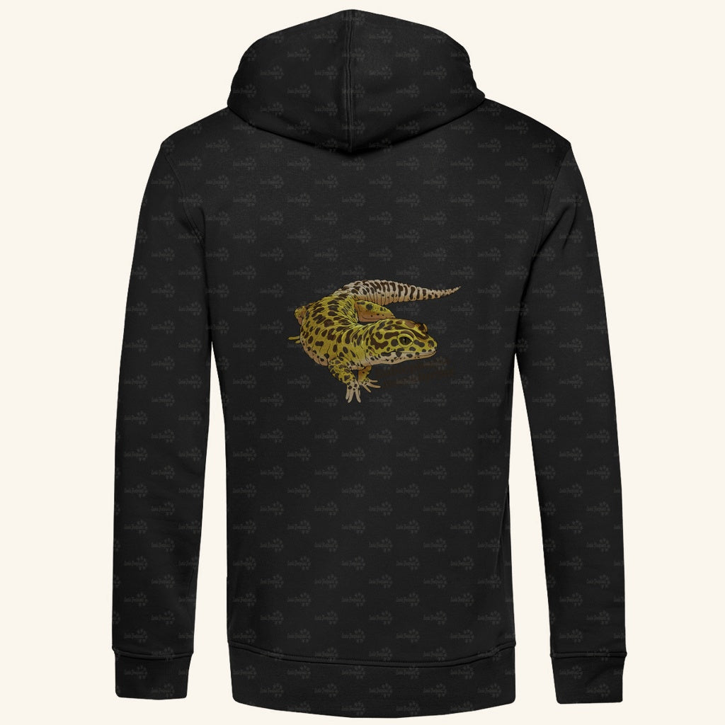 Herren  Bio Hoodie mit Seitentaschen | Leopardgecko Eublepharis macularius