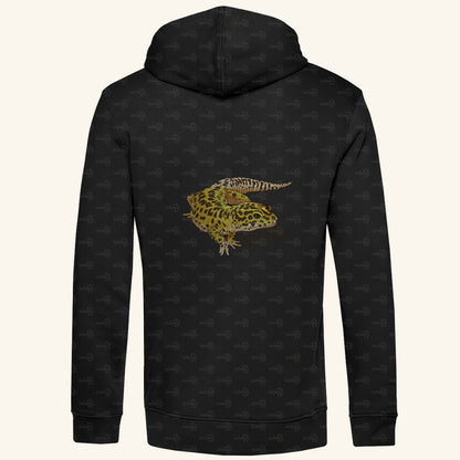 Herren  Bio Hoodie mit Seitentaschen | Leopardgecko Eublepharis macularius