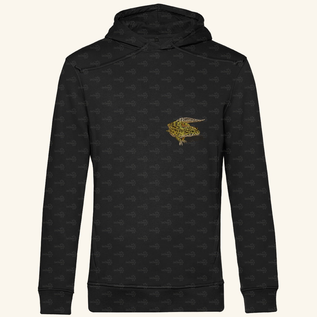 Herren  Bio Hoodie mit Seitentaschen | Leopardgecko Eublepharis macularius