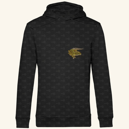 Herren  Bio Hoodie mit Seitentaschen | Leopardgecko Eublepharis macularius