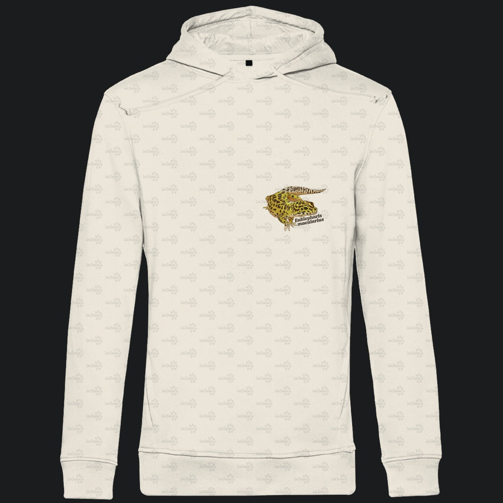 Herren  Bio Hoodie mit Seitentaschen | Leopardgecko Eublepharis macularius