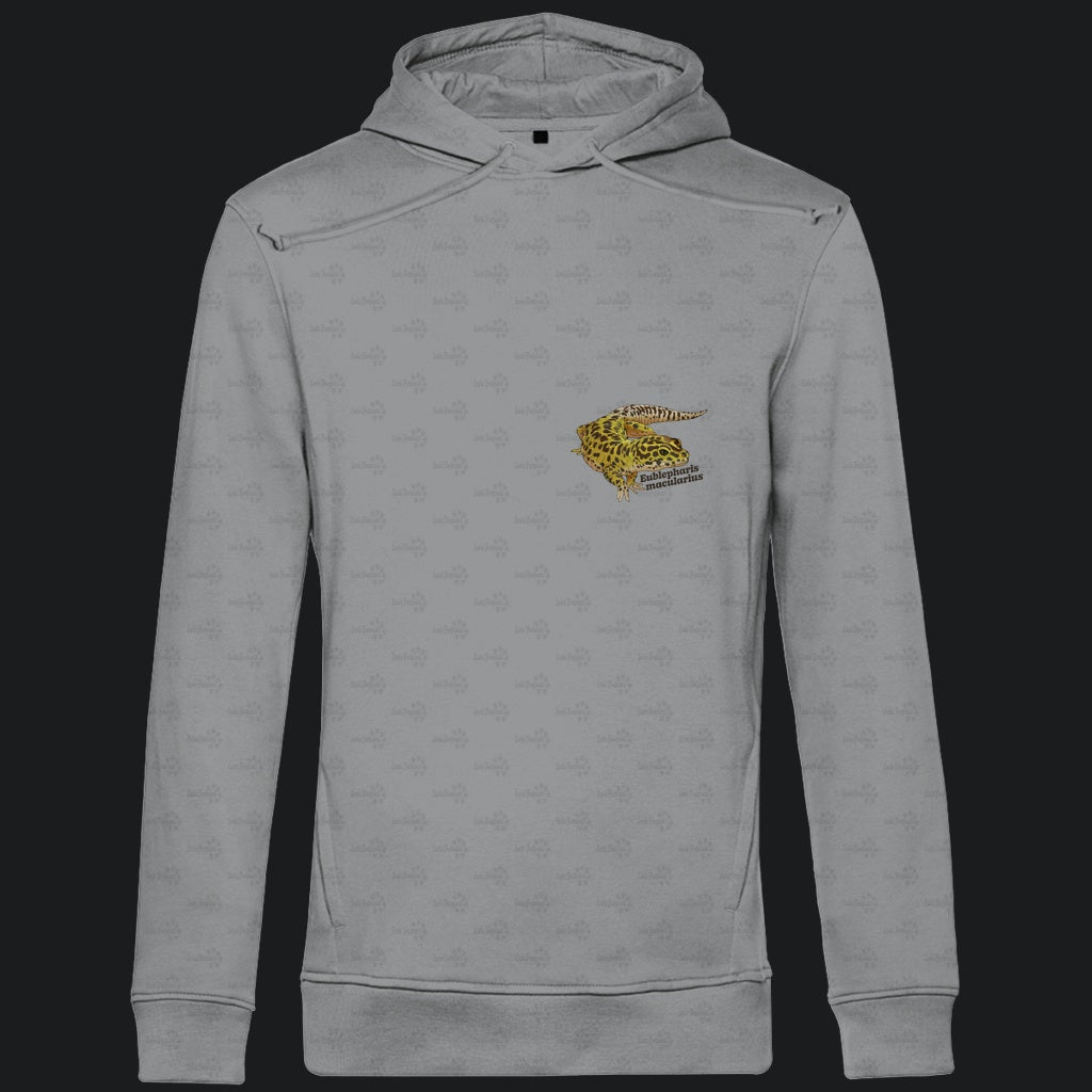 Herren  Bio Hoodie mit Seitentaschen | Leopardgecko Eublepharis macularius