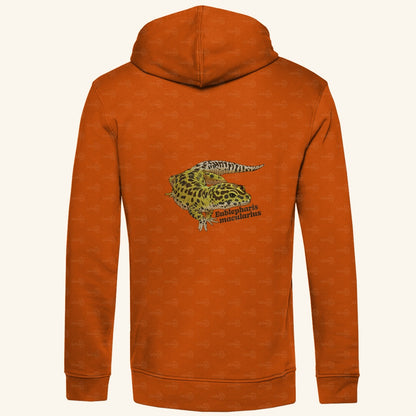 Herren  Bio Hoodie mit Seitentaschen | Leopardgecko Eublepharis macularius