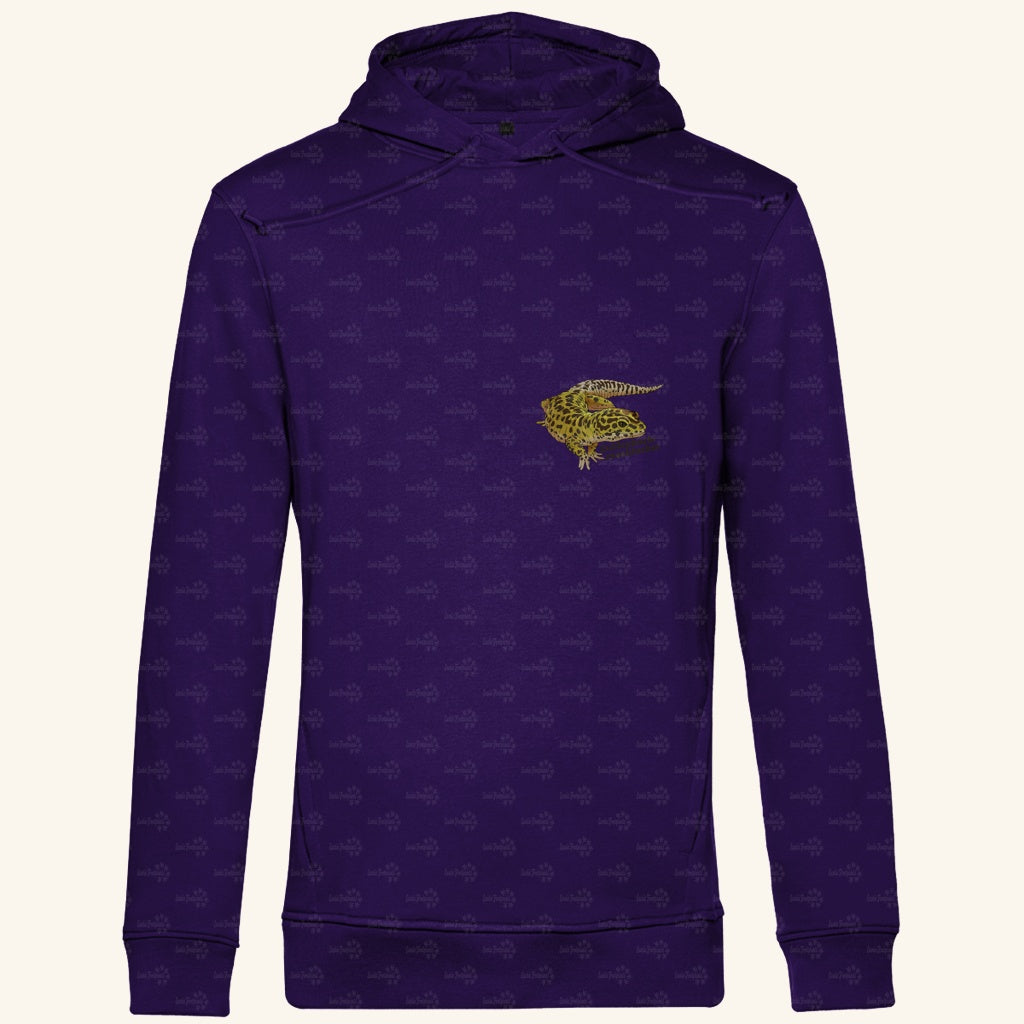 Herren  Bio Hoodie mit Seitentaschen | Leopardgecko Eublepharis macularius