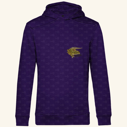 Herren  Bio Hoodie mit Seitentaschen | Leopardgecko Eublepharis macularius
