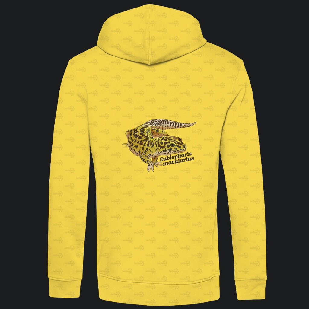 Herren  Bio Hoodie mit Seitentaschen | Leopardgecko Eublepharis macularius