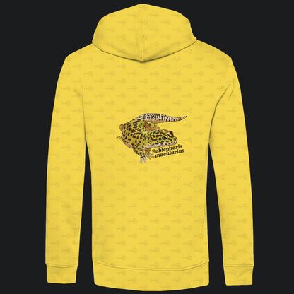 Herren  Bio Hoodie mit Seitentaschen | Leopardgecko Eublepharis macularius