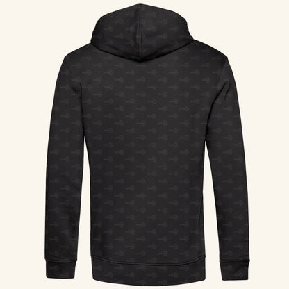 Herren Bio Hoodie mit Seitentaschen | Tokeh Gecko Gekko gecko
