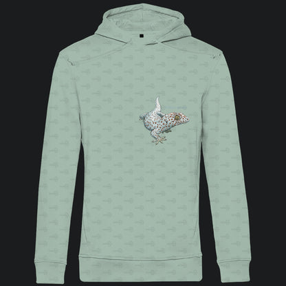 Herren Bio Hoodie mit Seitentaschen | Tokeh Gecko Gekko gecko