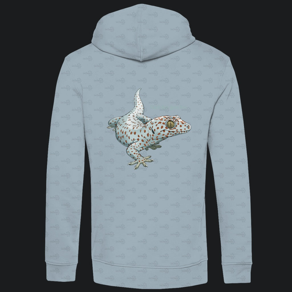 Herren Bio Hoodie mit Seitentaschen | Tokeh Gecko Gekko gecko