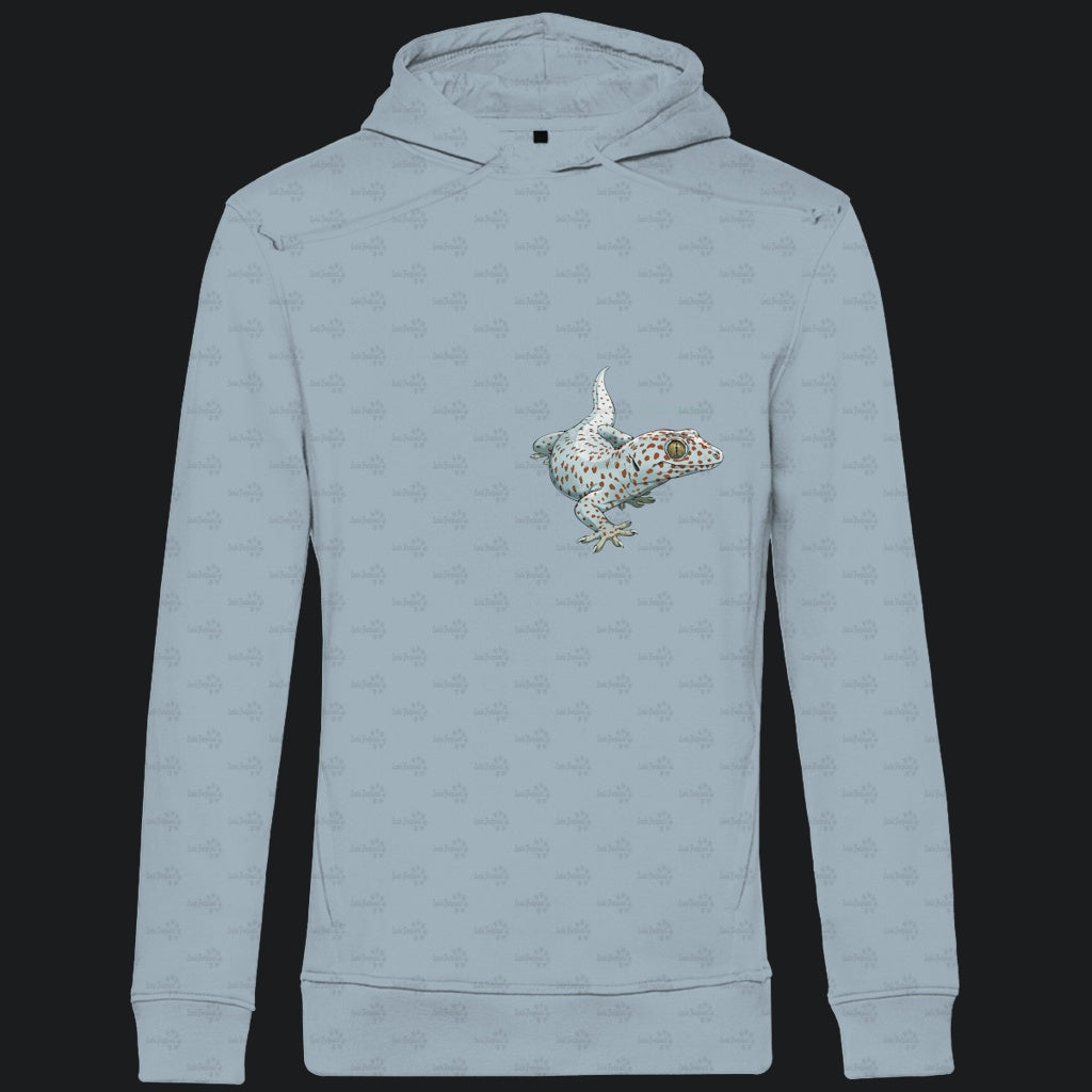 Herren Bio Hoodie mit Seitentaschen | Tokeh Gecko Gekko gecko
