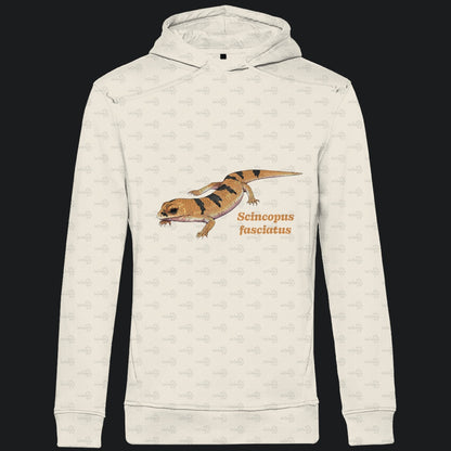 Herren  Bio Hoodie mit Seitentaschen | Tunesische Nachtskink Scincopus fasciatus