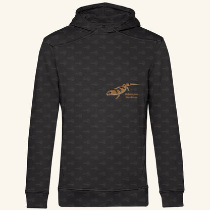 Herren  Bio Hoodie mit Seitentaschen | Tunesische Nachtskink Scincopus fasciatus