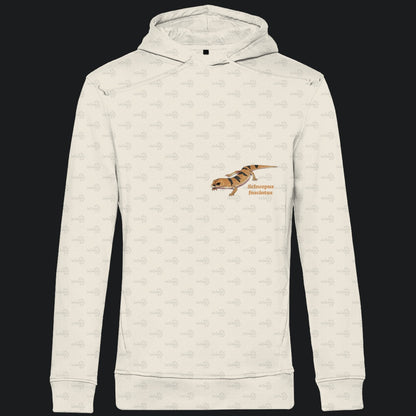 Herren  Bio Hoodie mit Seitentaschen | Tunesische Nachtskink Scincopus fasciatus
