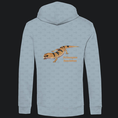 Herren  Bio Hoodie mit Seitentaschen | Tunesische Nachtskink Scincopus fasciatus