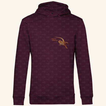 Herren Bio Hoodie mit Seitentaschen | Bartagame Bearded Dragon  Pogona vitticeps