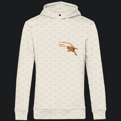 Herren Bio Hoodie mit Seitentaschen | Bartagame Bearded Dragon  Pogona vitticeps