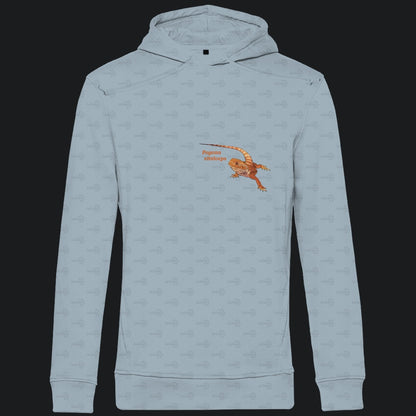Herren Bio Hoodie mit Seitentaschen | Bartagame Bearded Dragon  Pogona vitticeps
