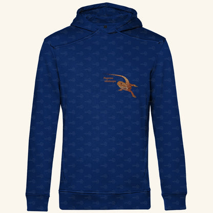Herren Bio Hoodie mit Seitentaschen | Bartagame Bearded Dragon  Pogona vitticeps