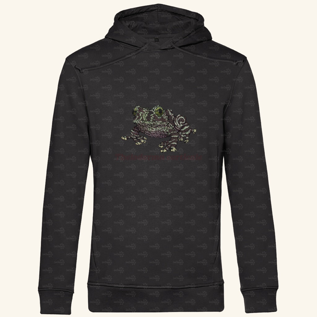 Herren Bio Hoodie mit Seitentaschen | Vietnamesische Moosfrosch  Moosy Frog Theloderma corticale
