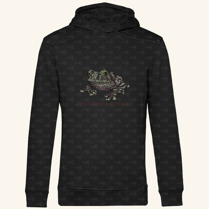 Herren Bio Hoodie mit Seitentaschen | Vietnamesische Moosfrosch  Moosy Frog Theloderma corticale