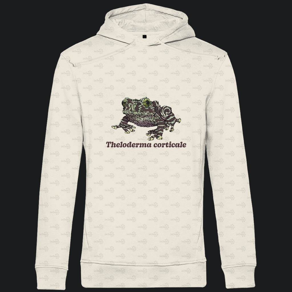 Herren Bio Hoodie mit Seitentaschen | Vietnamesische Moosfrosch  Moosy Frog Theloderma corticale