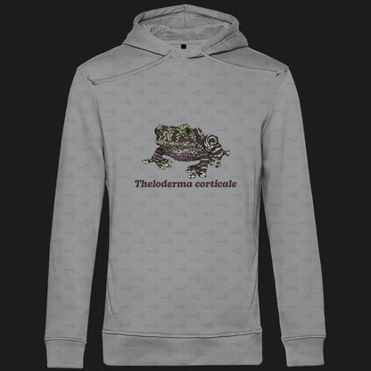 Herren Bio Hoodie mit Seitentaschen | Vietnamesische Moosfrosch  Moosy Frog Theloderma corticale