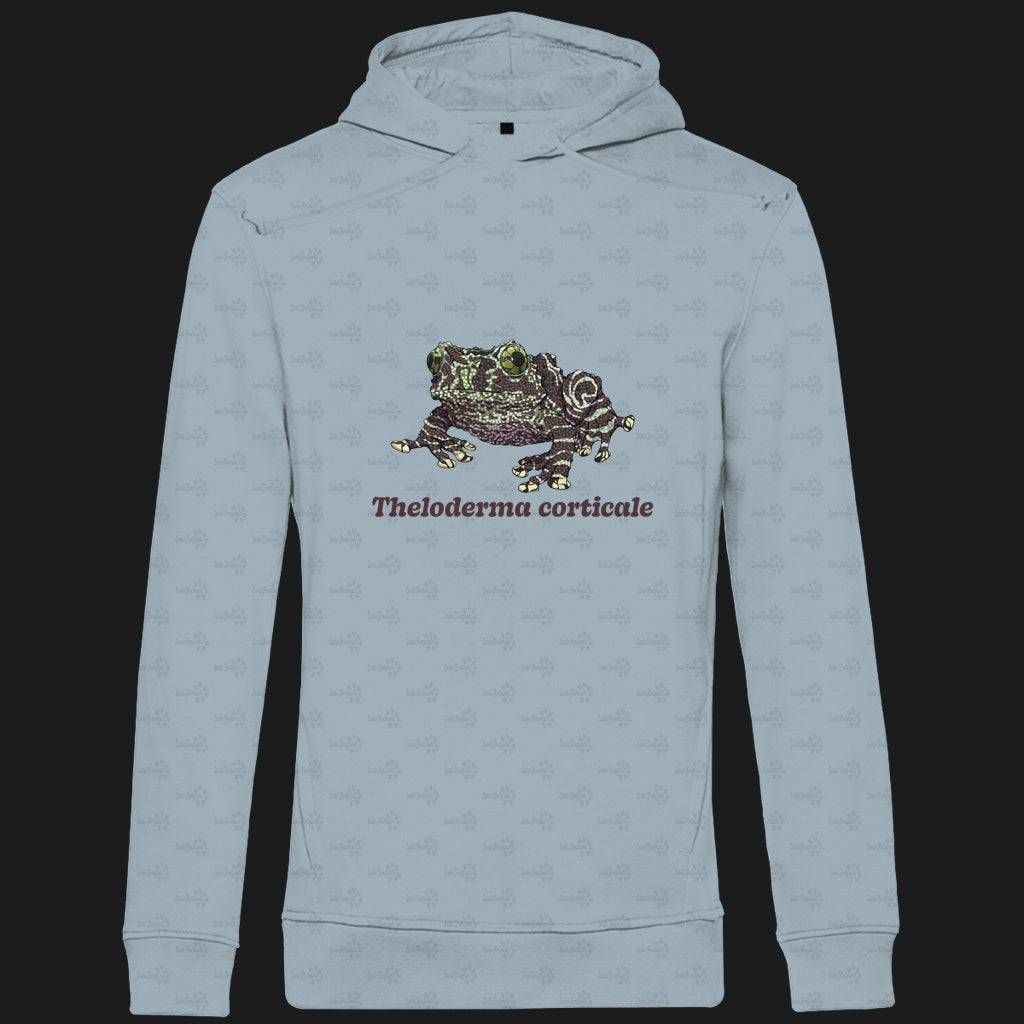 Herren Bio Hoodie mit Seitentaschen | Vietnamesische Moosfrosch  Moosy Frog Theloderma corticale