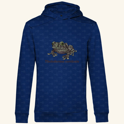 Herren Bio Hoodie mit Seitentaschen | Vietnamesische Moosfrosch  Moosy Frog Theloderma corticale