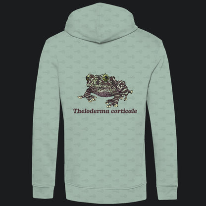 Herren Bio Hoodie mit Seitentaschen | Vietnamesische Moosfrosch  Moosy Frog Theloderma corticale