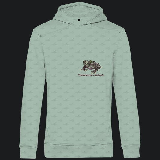 Herren Bio Hoodie mit Seitentaschen | Vietnamesische Moosfrosch  Moosy Frog Theloderma corticale