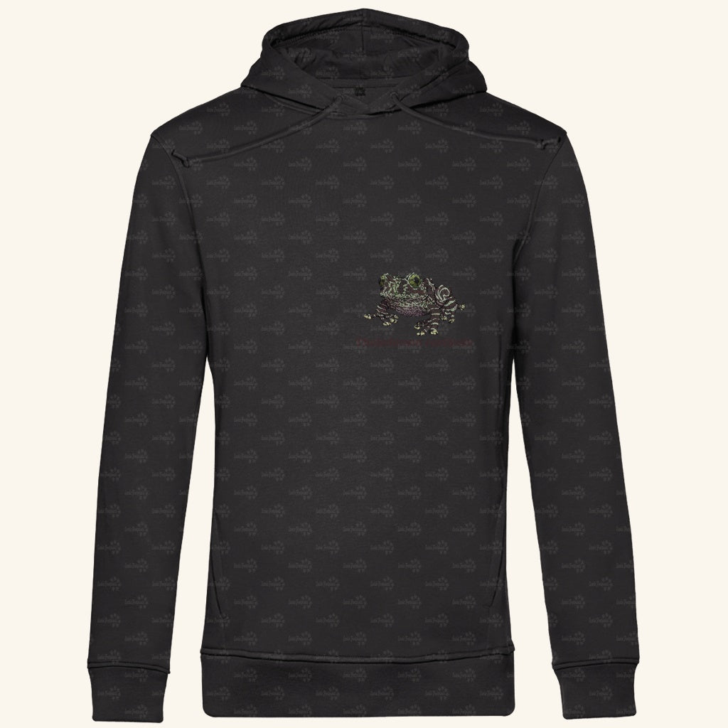 Herren Bio Hoodie mit Seitentaschen | Vietnamesische Moosfrosch  Moosy Frog Theloderma corticale