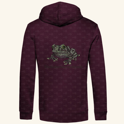 Herren Bio Hoodie mit Seitentaschen | Vietnamesische Moosfrosch  Moosy Frog Theloderma corticale