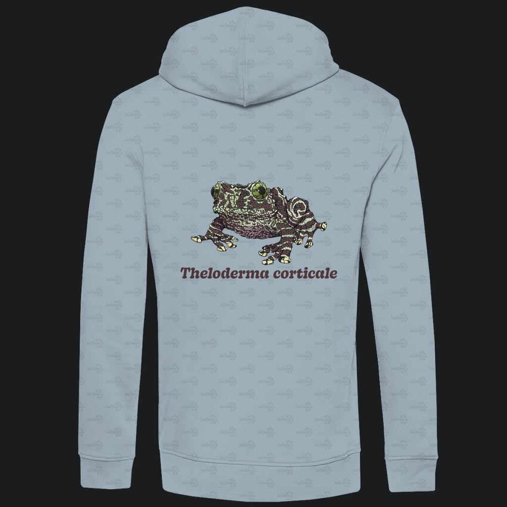 Herren Bio Hoodie mit Seitentaschen | Vietnamesische Moosfrosch  Moosy Frog Theloderma corticale