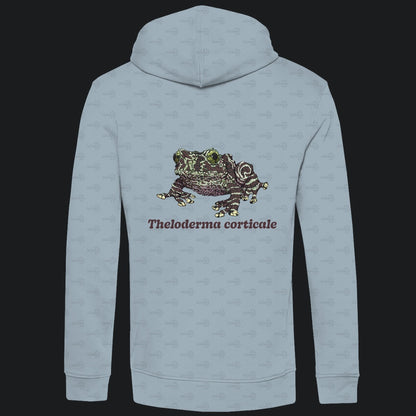 Herren Bio Hoodie mit Seitentaschen | Vietnamesische Moosfrosch  Moosy Frog Theloderma corticale