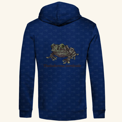 Herren Bio Hoodie mit Seitentaschen | Vietnamesische Moosfrosch  Moosy Frog Theloderma corticale