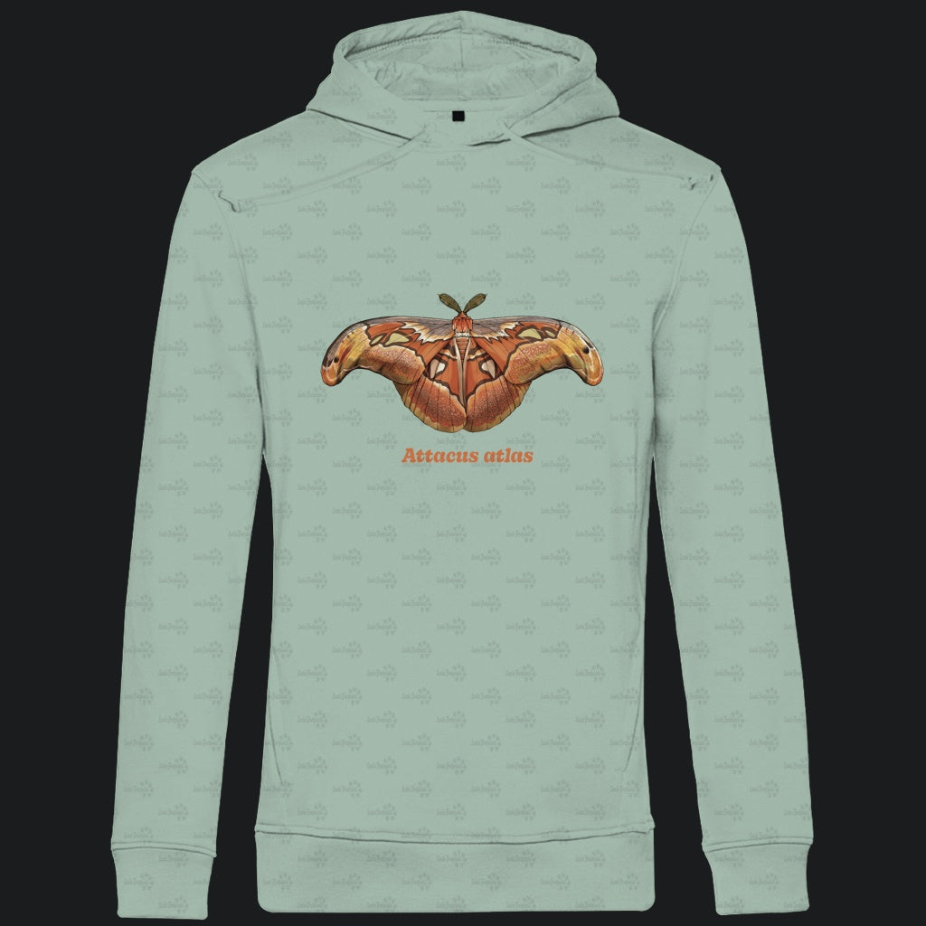 Herren Bio Hoodie mit Seitentaschen | Atlas spinner Atlas moth Attacus atlas