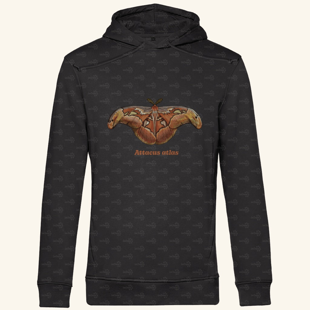 Herren Bio Hoodie mit Seitentaschen | Atlas spinner Atlas moth Attacus atlas