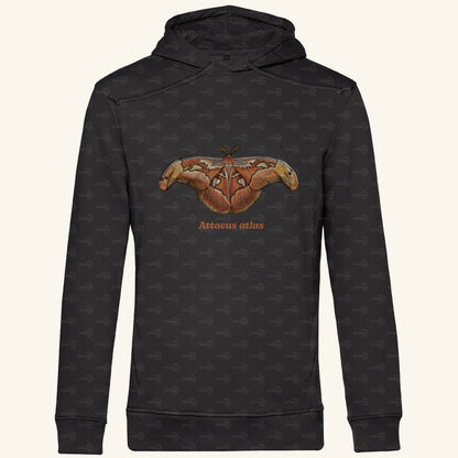 Herren Bio Hoodie mit Seitentaschen | Atlas spinner Atlas moth Attacus atlas