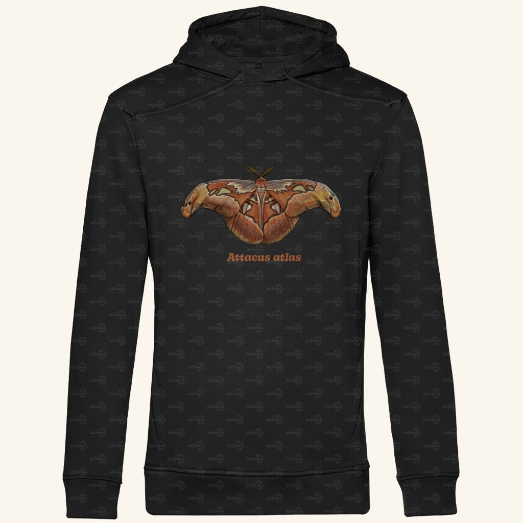 Herren Bio Hoodie mit Seitentaschen | Atlas spinner Atlas moth Attacus atlas