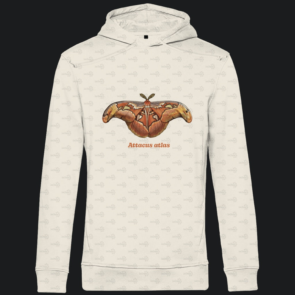Herren Bio Hoodie mit Seitentaschen | Atlas spinner Atlas moth Attacus atlas