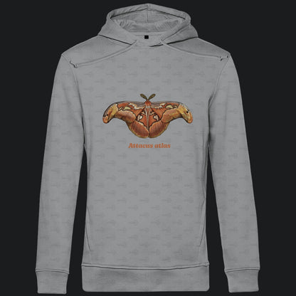 Herren Bio Hoodie mit Seitentaschen | Atlas spinner Atlas moth Attacus atlas