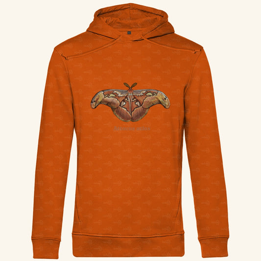 Herren Bio Hoodie mit Seitentaschen | Atlas spinner Atlas moth Attacus atlas