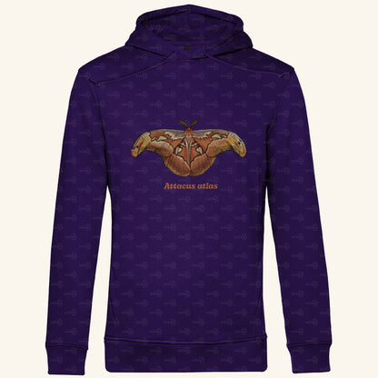 Herren Bio Hoodie mit Seitentaschen | Atlas spinner Atlas moth Attacus atlas